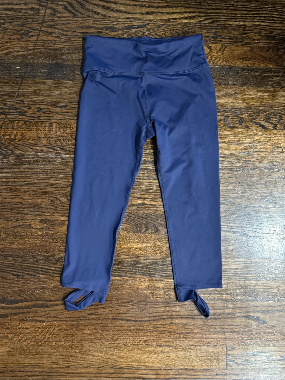 DKNY Girls Navy Tie-Hem Active Leggings